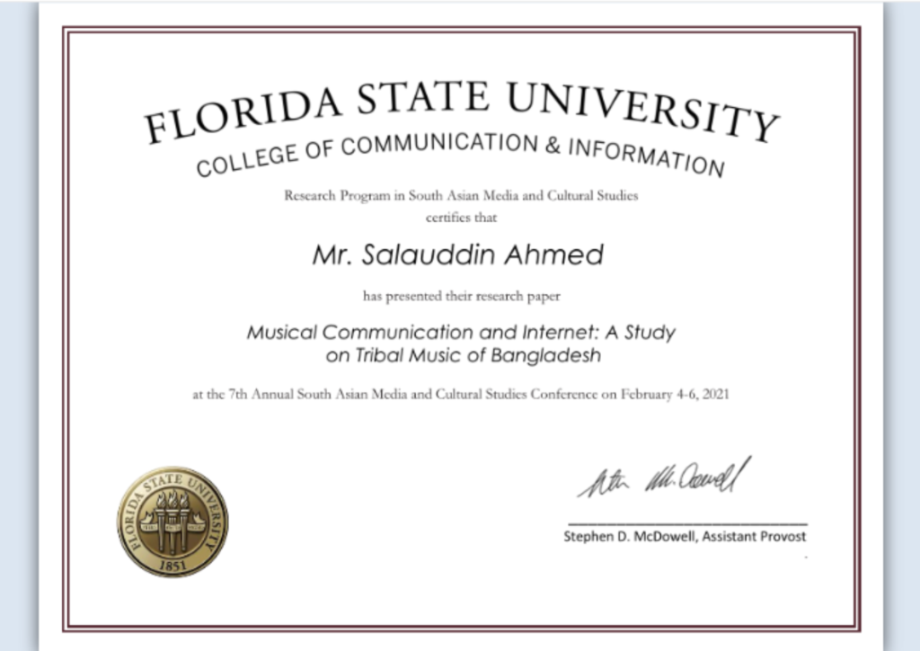 FSU certificate